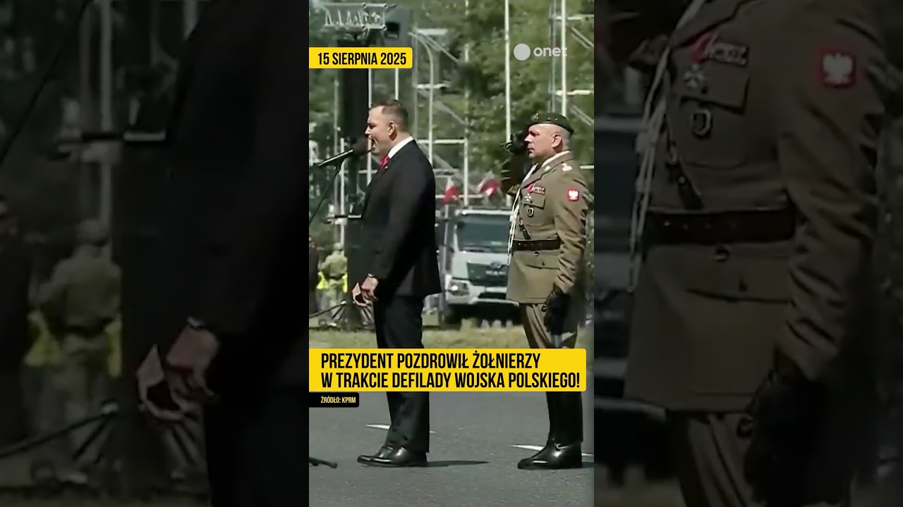 Karol Nawrocki potężnie pozdrowił żołnierzy w trakcie defilady Wojska Polskiego!