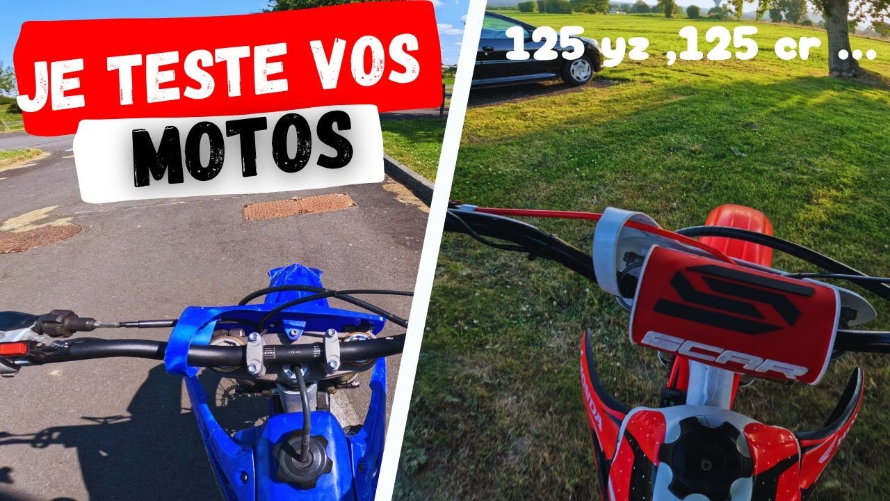 Je teste toutes les motos de mon département !🌎 # 1 (125yz, 125 cr, 50cc prépa...)