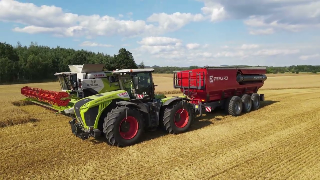 New Perard Interbenne 46 💣💣 Claas Xerion 5000, Claas Lexion 760, Claas Lexion 8700 #czechrepublic