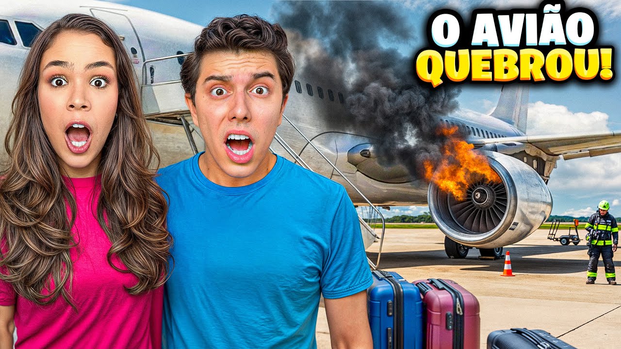 TIVEMOS QUE SAIR DO AVIÃO PORQUE ELE QUEBROU! *Hora de voltar pra casa! ✈️😨