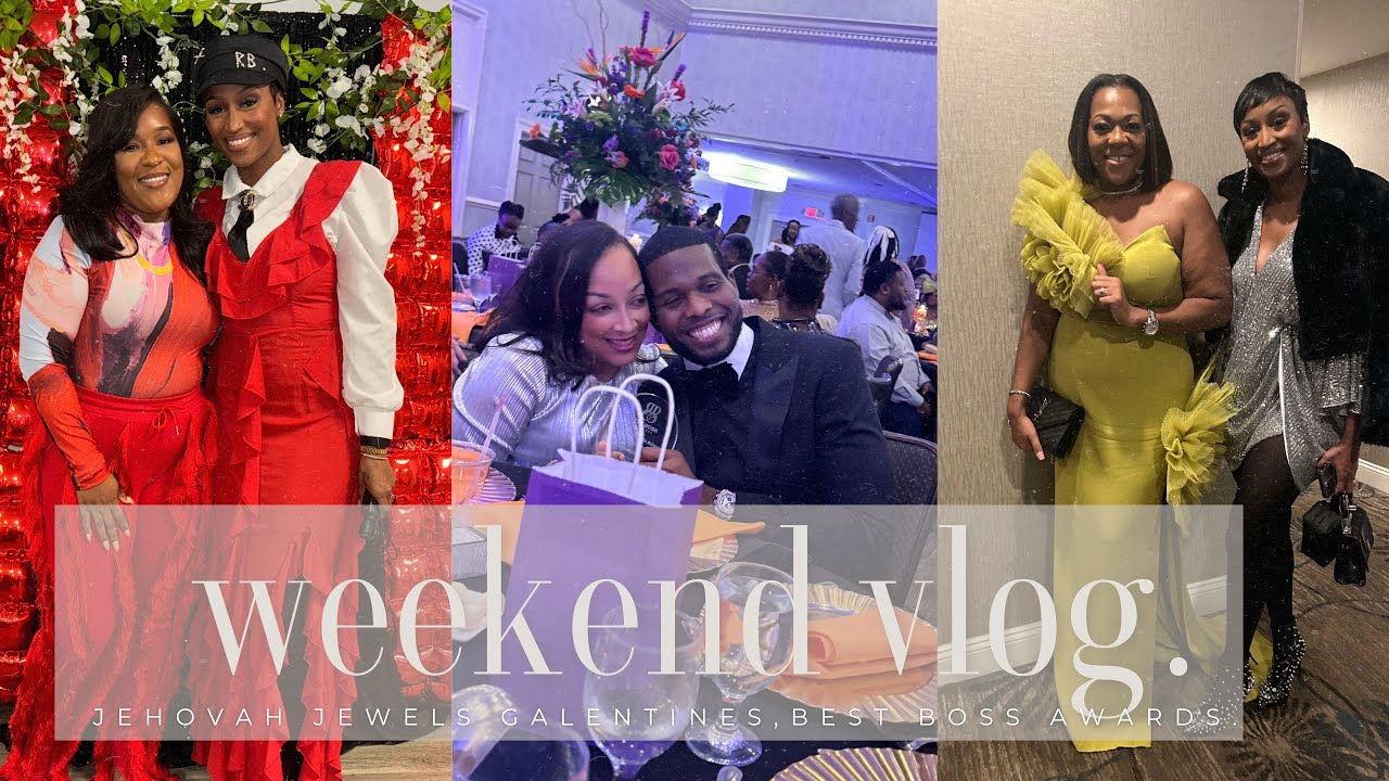 Weekend Vlog| Church Valentine’s Event, Date Night Nail Talk & Best Boss Award Show Vibes 💅🏽❤️🏆