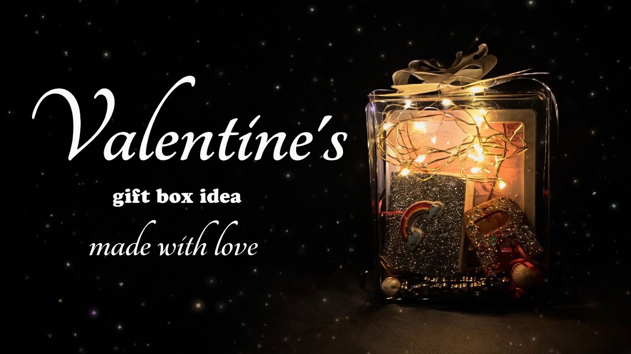 DIY Valentine Gift Box with Lights | Handmade Surprise Gift Idea 🩷