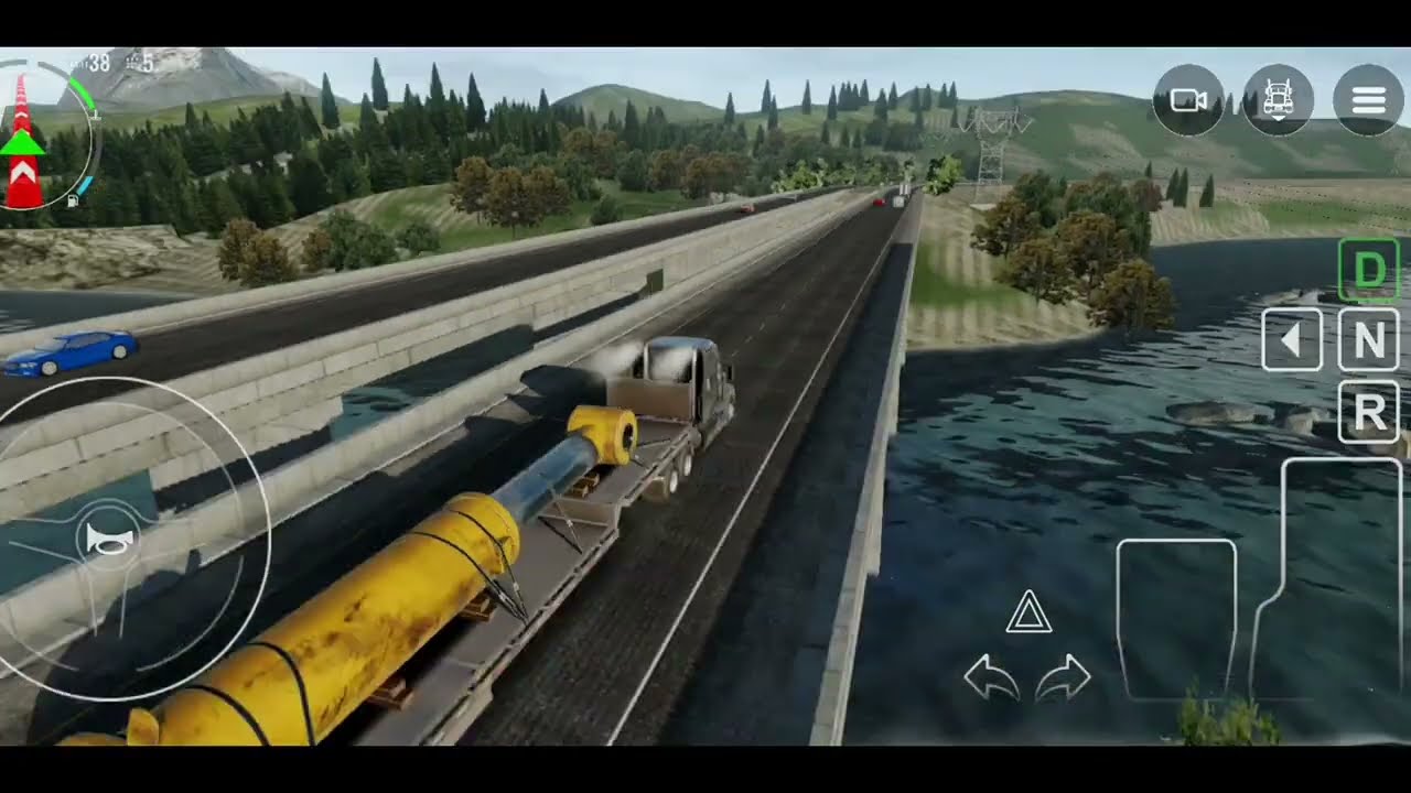 ASIK PERMAINAN MOBIL MERCY SIBA SURYA TRAILER BAWA BESI MUATAN BERAT - GAME BUS SIMULATOR INDONESIA