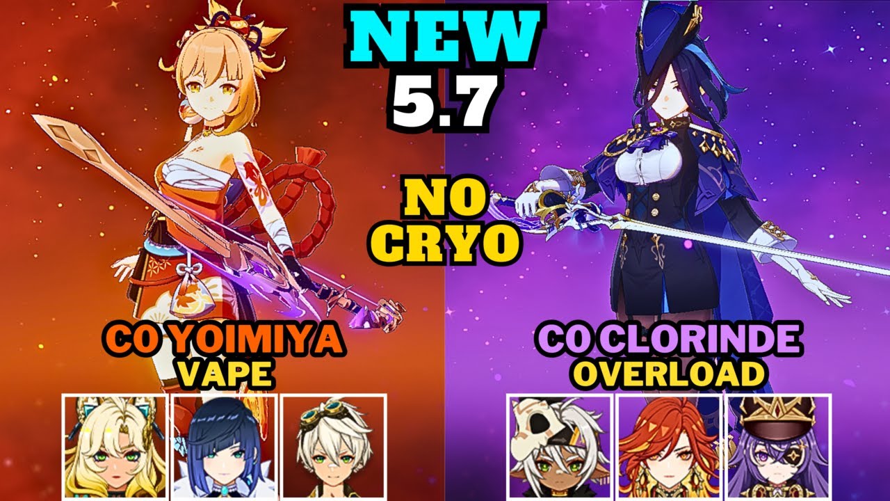 NO CRYO | C0 Yoimiya Vape & C0 Clorinde x C0 Mavuika Overload | Spiral Abyss 5.7 | Genshin Impact