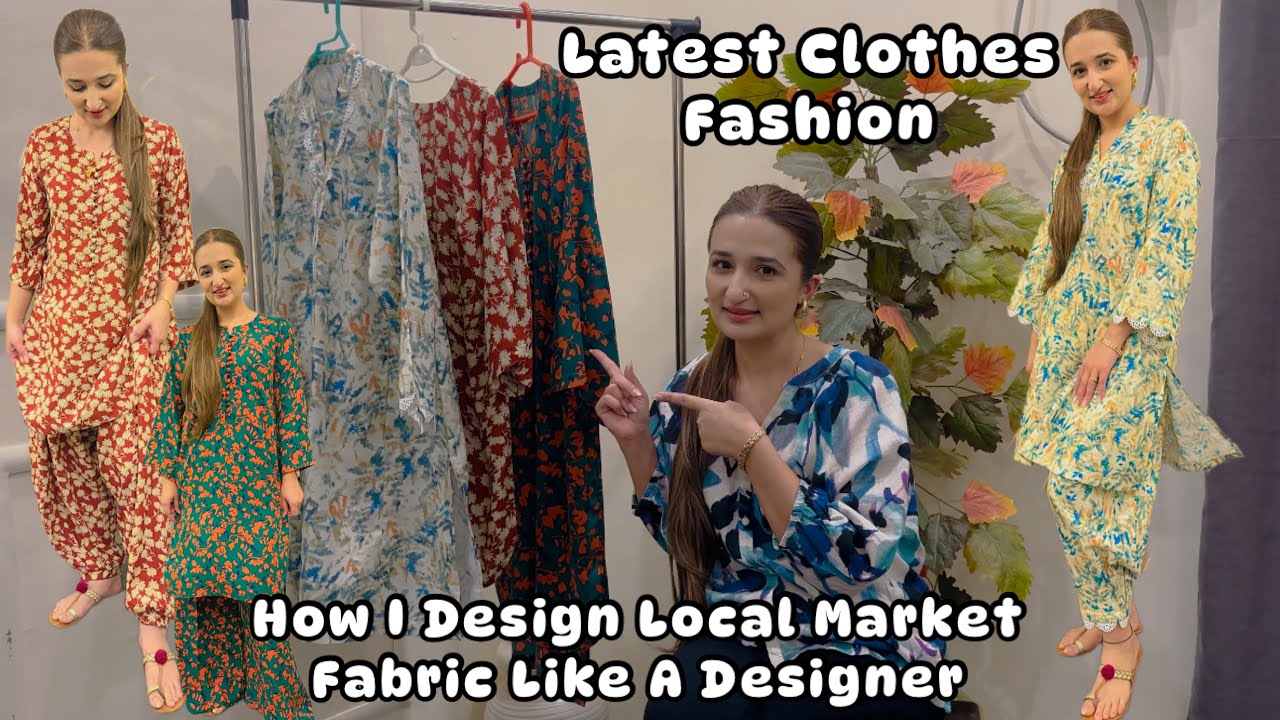 Winter Dress Ideas - Mere Favourite Suits ||How I designed Local Market Fabric Like a Designer wear