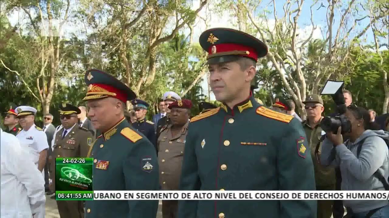 Realizan en Cuba ceremonia militar por aniversario 108 de la fundación del Ejército Rojo