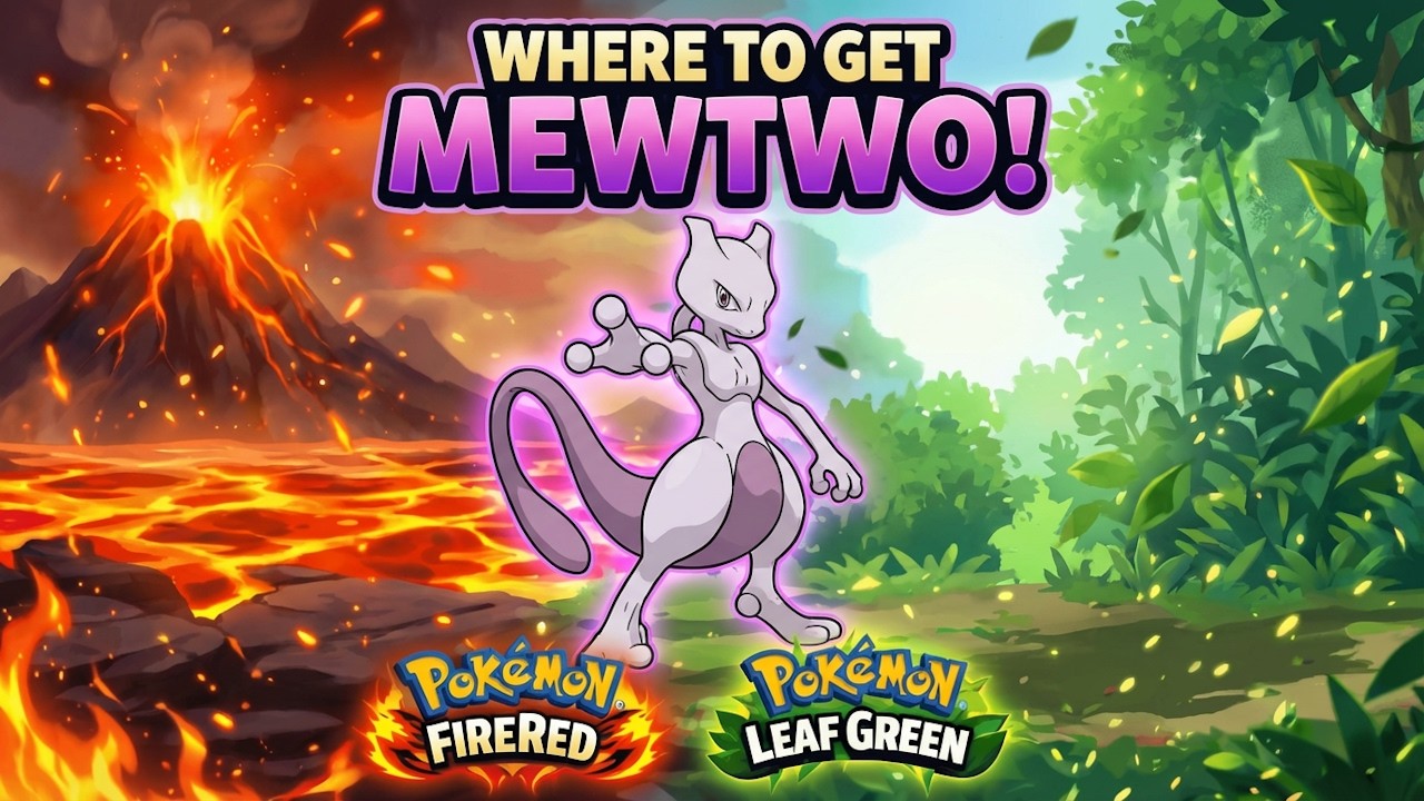 Where To Get Mewtwo In Pokemon Fire Red & Leaf Green