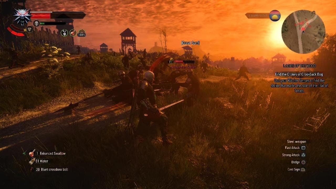 The Witcher 3: Geralt vs army