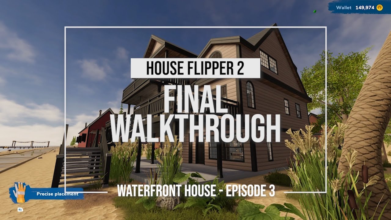 Waterfront House Final Walkthrough (After) - House Flipper 2 - Episode 3