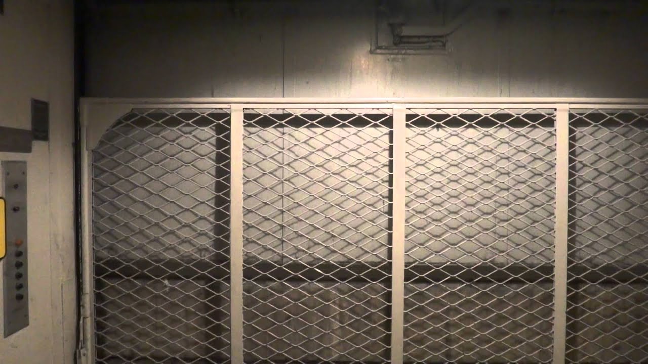 Beautiful Vintage Monarch Hydraulic Freight elevator Adorjan Hall Saint Louis University