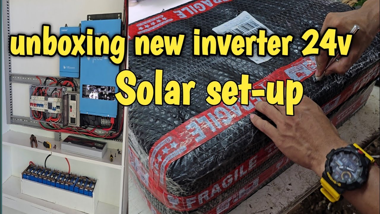 Unbox 24v 3000watts toroidal inverter for my solar set-up # freeeeeeeee energy 💪💪💪💪💪
