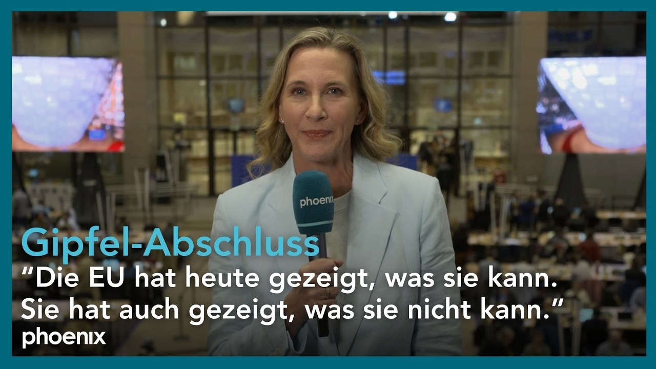 Claudia Davies (phoenix) zum Ende des EU-Gipfels in phoenix der tag | 19.03.2026