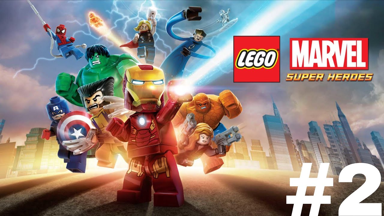 LEGO Marvel super heroes invasão do dr.Octávio na base do 4 fantástico