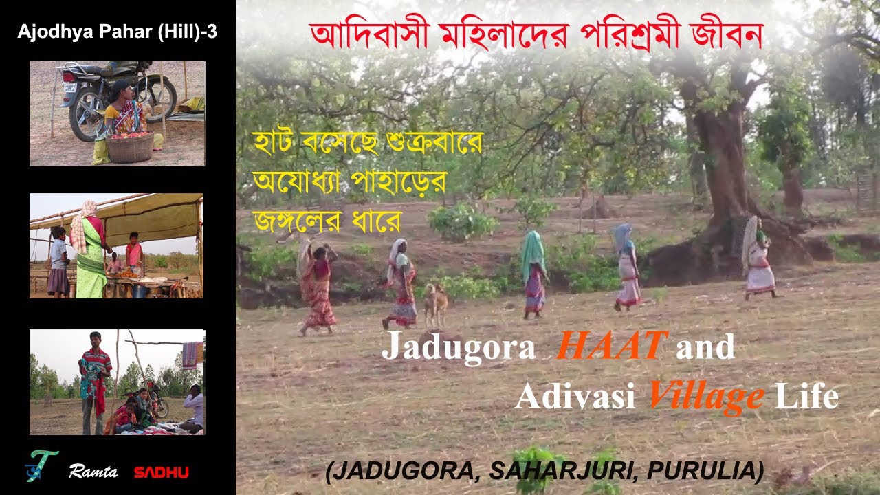 Santal Village Haat of Ajodhya Hill and adivasi woman life/ Jadugora,Saharjuri/Purulia,westbengal