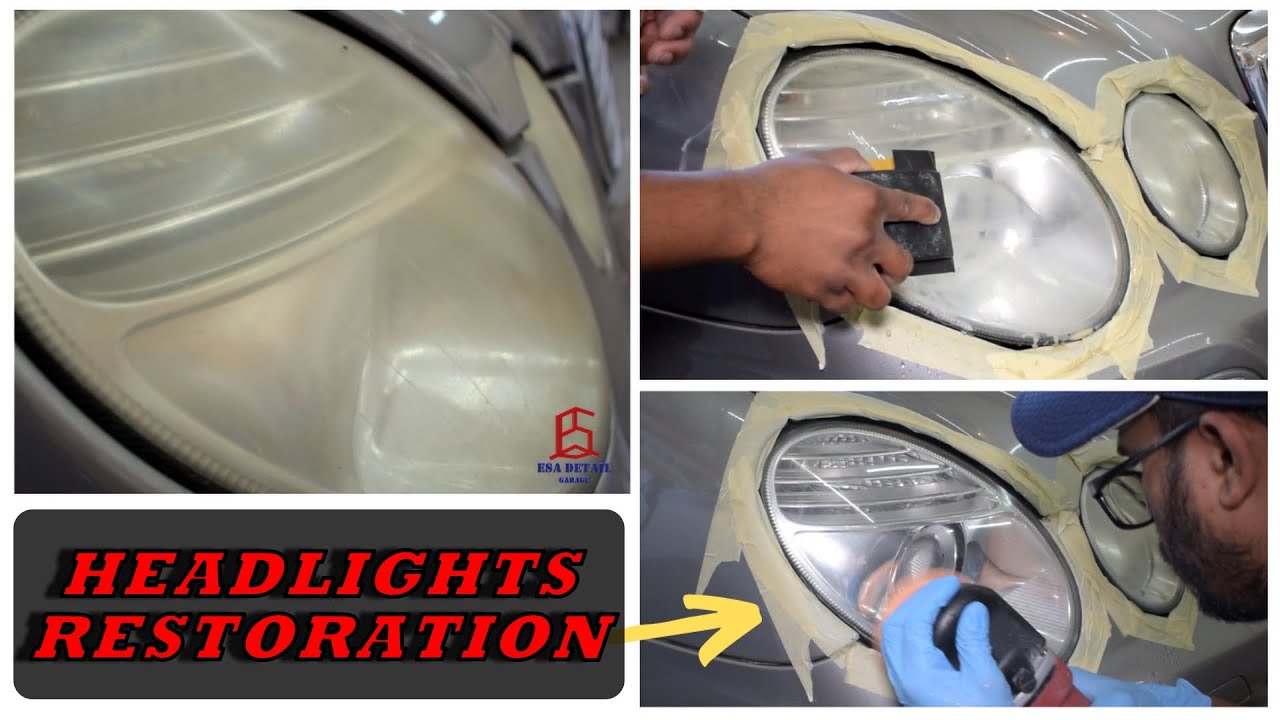 MERCEDES BENZ HEADLIGHTS RESTORATION | | ASMR Detailing