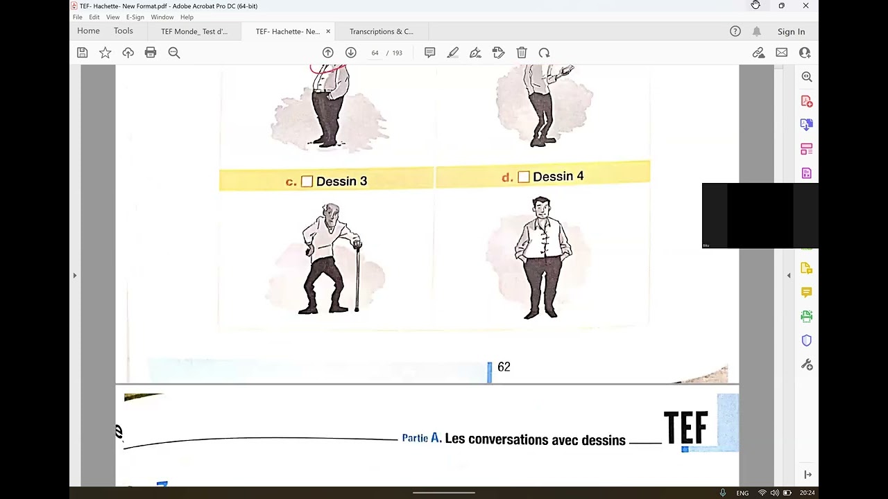 LISTENING picture based questions || TEF Canada