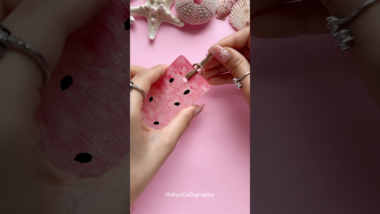 Easy DIY Bookmark Idea 🍉 