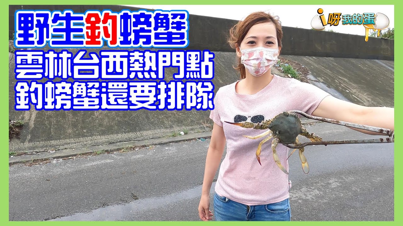 【釣蟹小益思】雲林台西在地人的螃蟹窟   居然還要排隊佔位子  運氣好到要買樂透 #雲林台西 #釣蝦 #i呀我的蛋 #Shrimp fishing  エビ釣り  새우 낚시