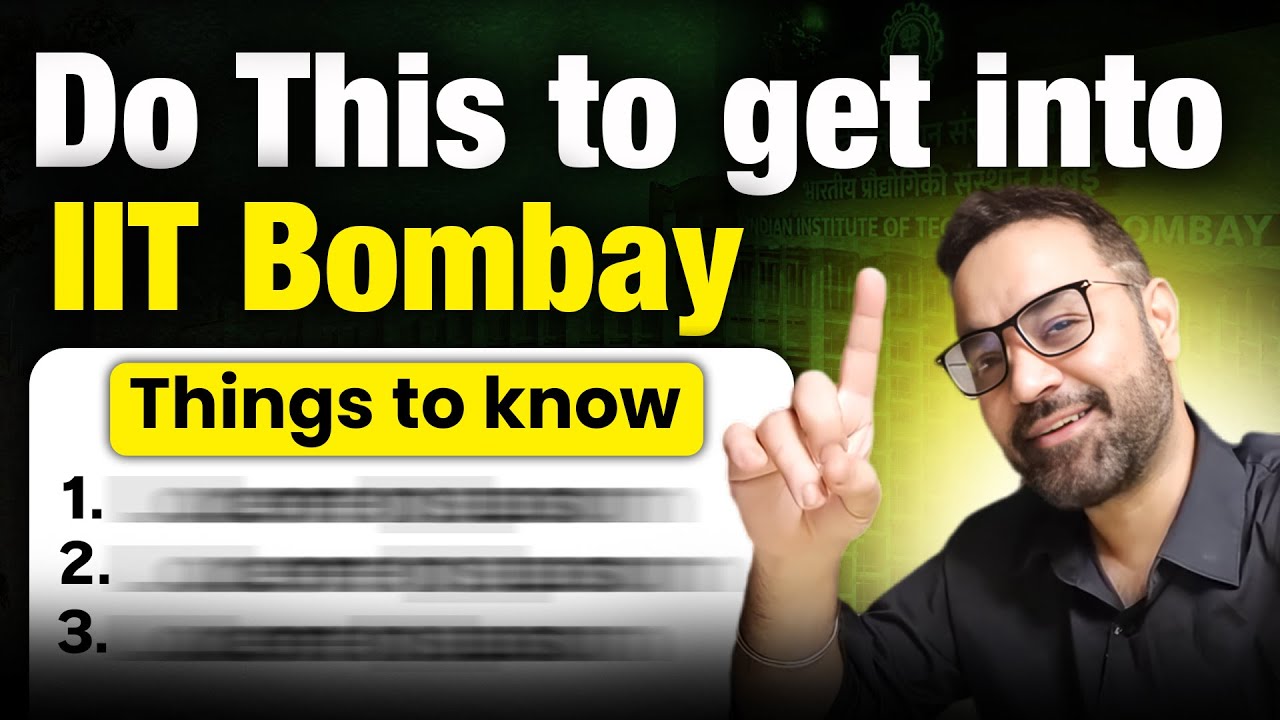 MBA from IIT Bombay | How to get into SJMSoM for MBA | Must Know Things for MBA | BSchool Guide