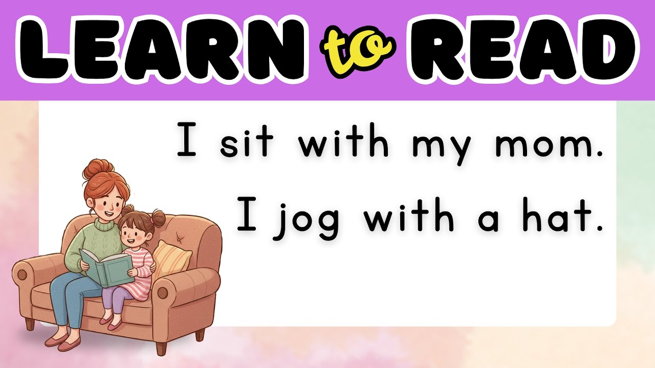 Learn to Read Simple Sentences Compilation Sight Words CVC words | Reading English For Toddlers