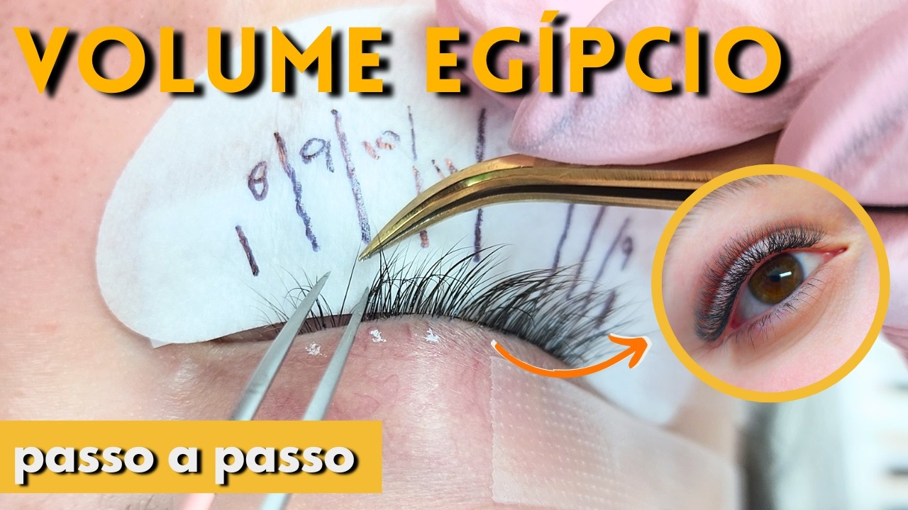 ✅EXTENSÃO DE CÍLIOS VOLUME EGÍPCIO PASSO A PASSO
