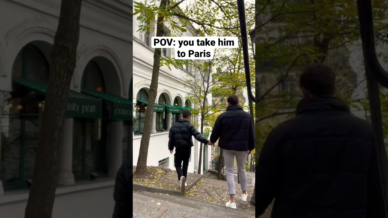 Taking your husband to Paris | nickandant | #shorts #couplegoals #travel