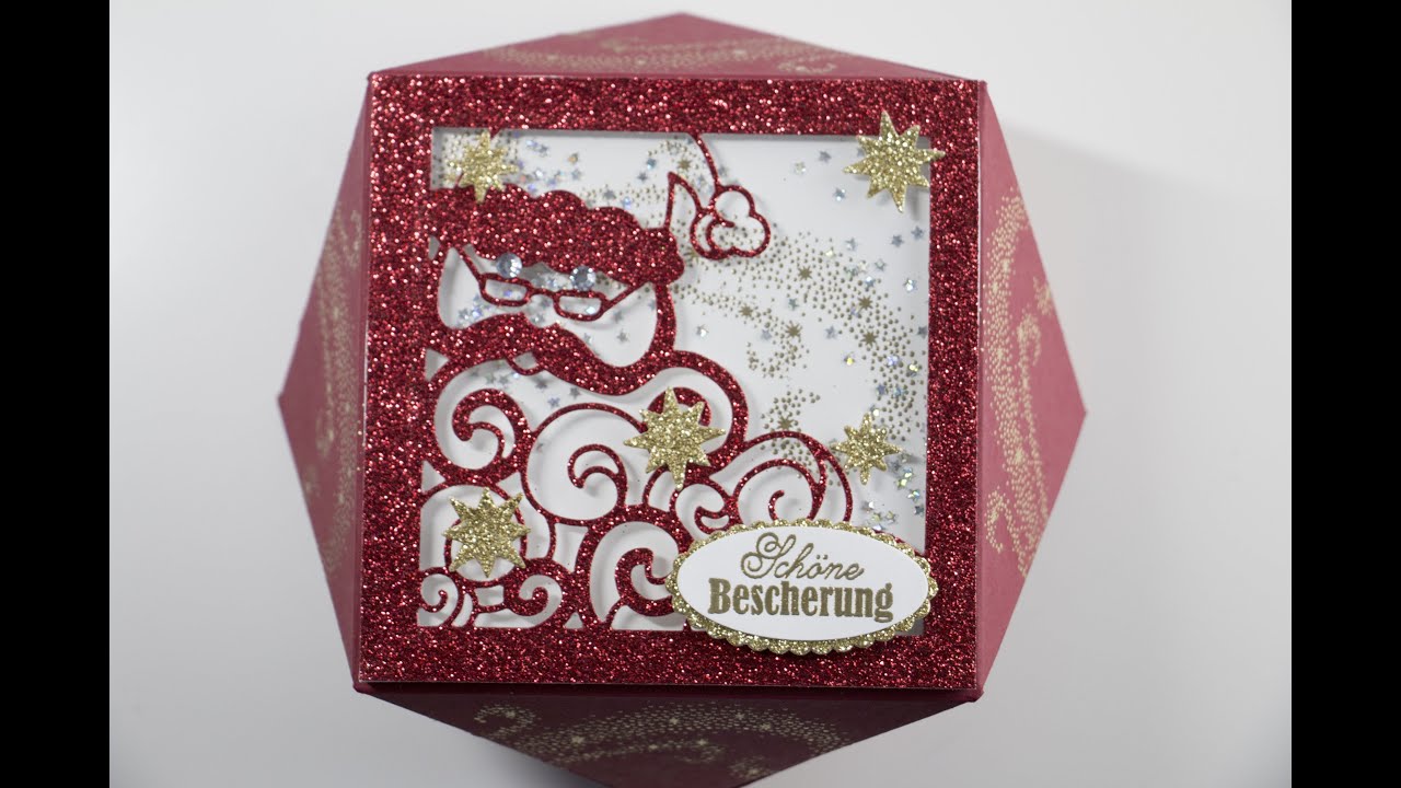 Holly Detailed Santa Shaker Diamond Box with Products of Stampin´ Up! #16