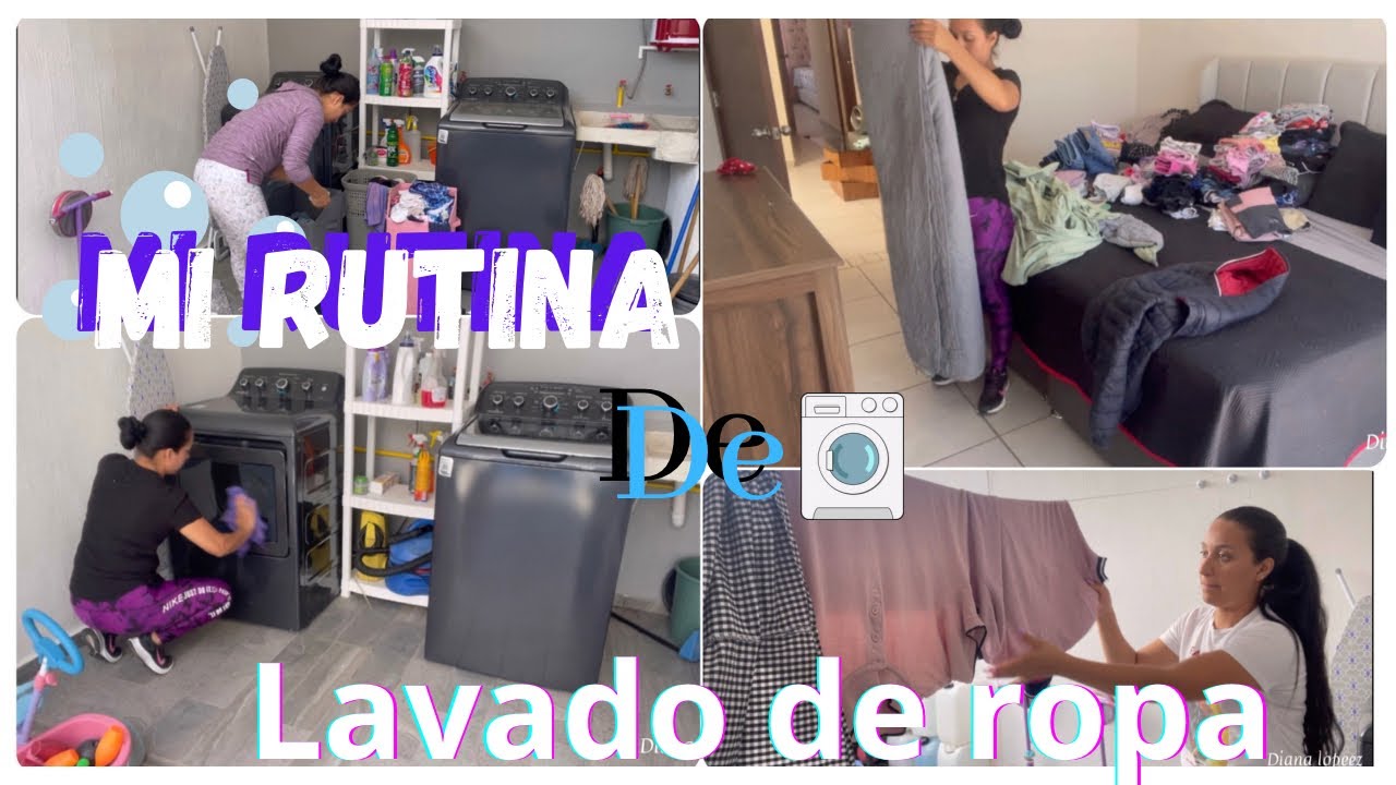 Mi rutina de lavado de ropa 🧺//motívate conmigo ✅