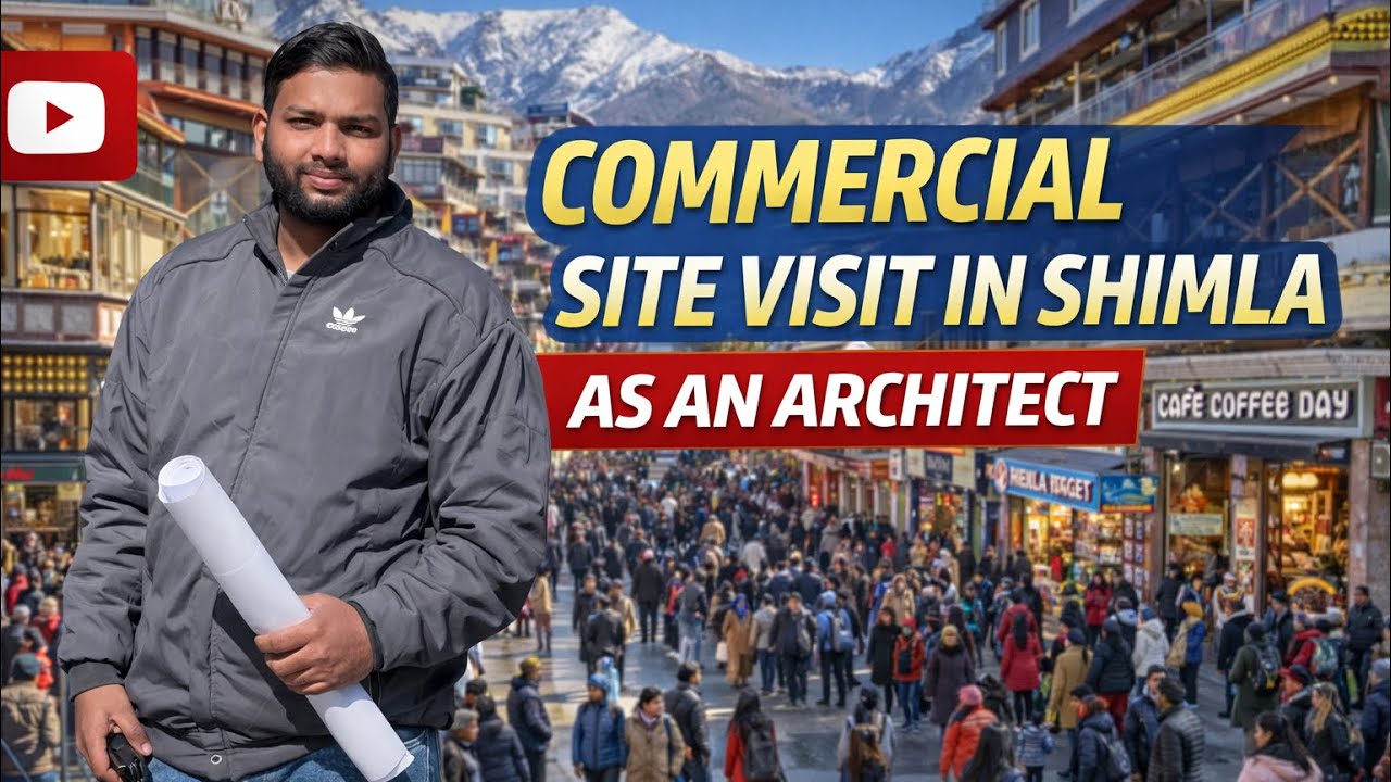 COMMERCIAL SITE VISIT IN SHIMLA // ARCHITECT VLOG @Vlogger_boy26 
