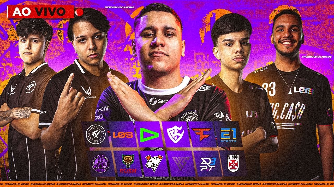 SHOWMATCH DO AMORAS - FLUXO - LOUD - LOS - E1 - TS - FAZE - FREE FIRE AO VIVO - 12/300 #150k