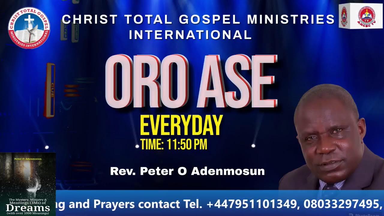 Alufa  Peter Olufela Adenmosun|| Oro Ase Ibere Ojo lati Enu Olodumare|| March 2nd, 2026.