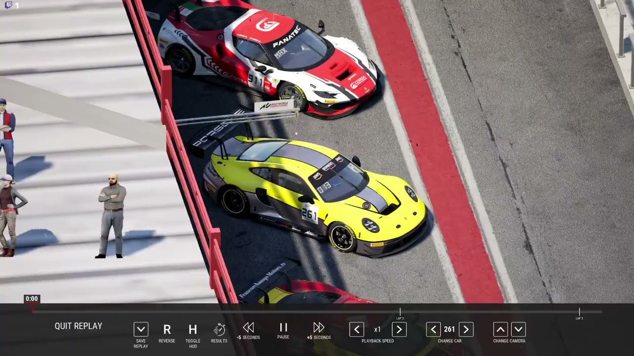 In-game competition 30 min. race with my mate on Spa-Francorchamps | Assetto Corsa Competizione