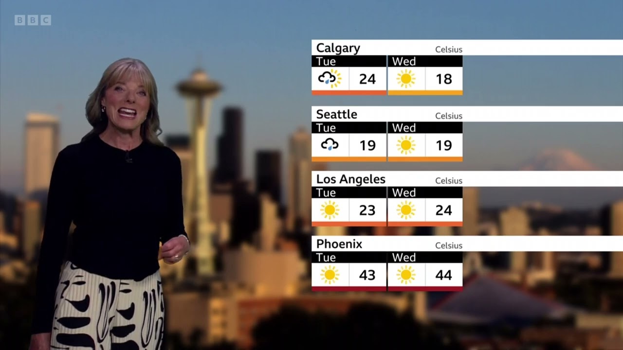 Louise Lear North America weather forecast BBC June 11th 2024
