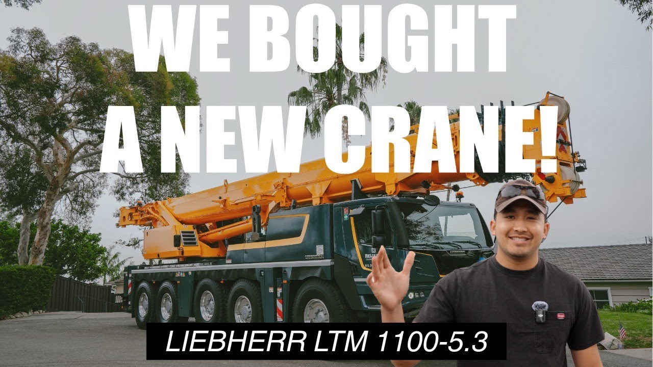 We Bought A New Crane! | Liebherr LTM 1100-5.3