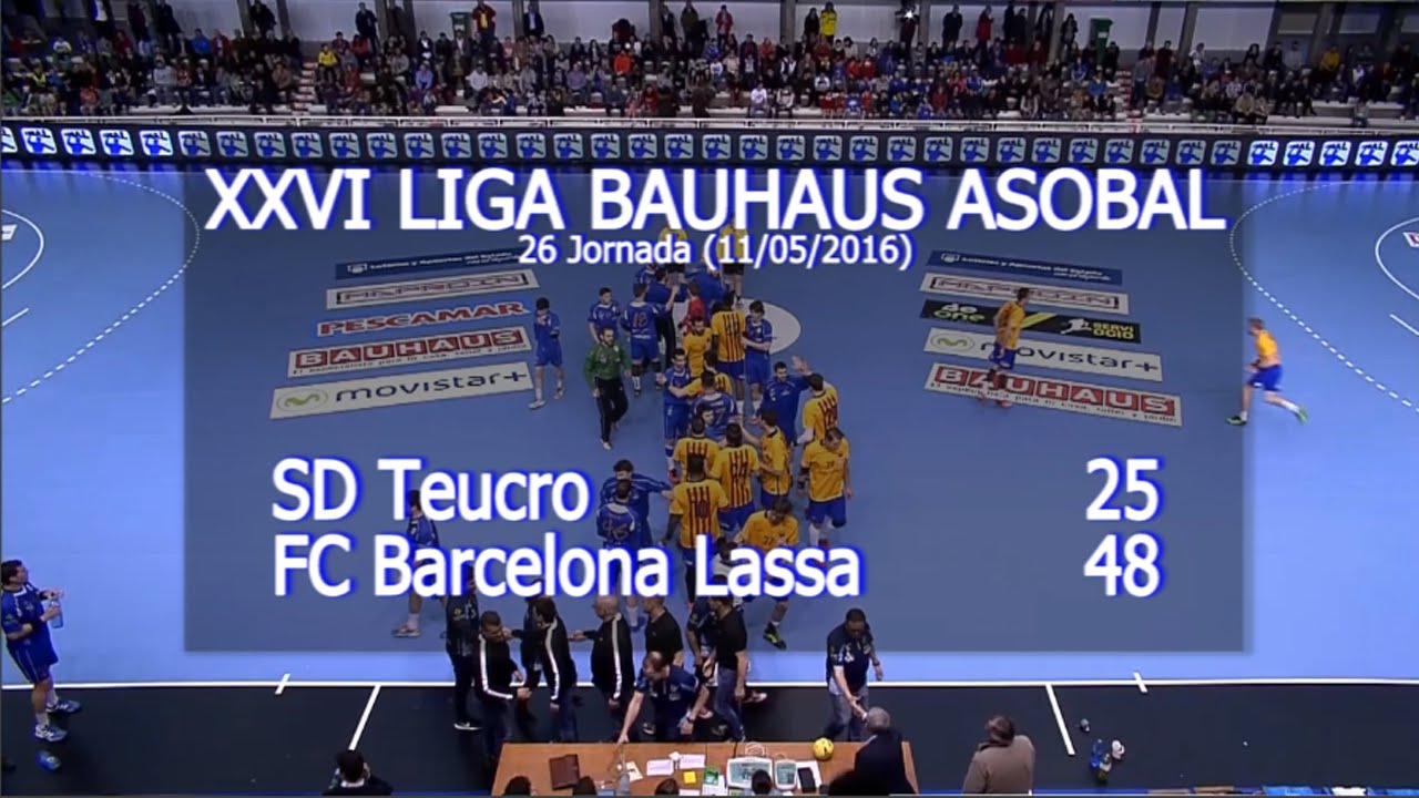 LIGA BAUHAUS ASOBAL J26 SD Teucro - FC Barcelona Lassa 25-48