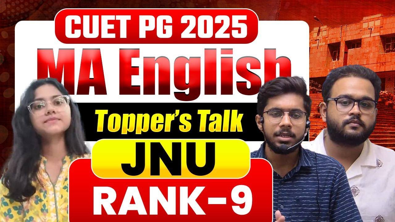 CUET PG 2025 MA ENGLISH Topper&rsquo;s Talk RANK-9 Podcast || Saloni | Vipul Sir | Atul Sir