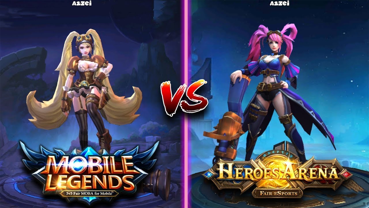Mobile legends vs Heroes Arena side by side comparison