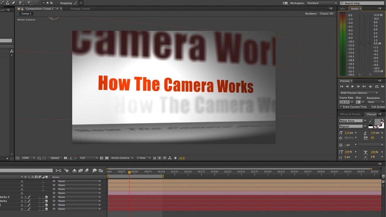 After Effects Basics #8 - How to Use Lights, Cameras & Z-space