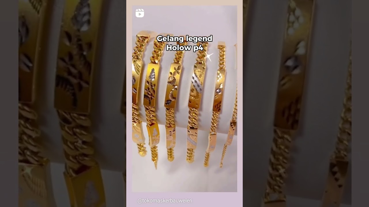 gelang rantai plat 