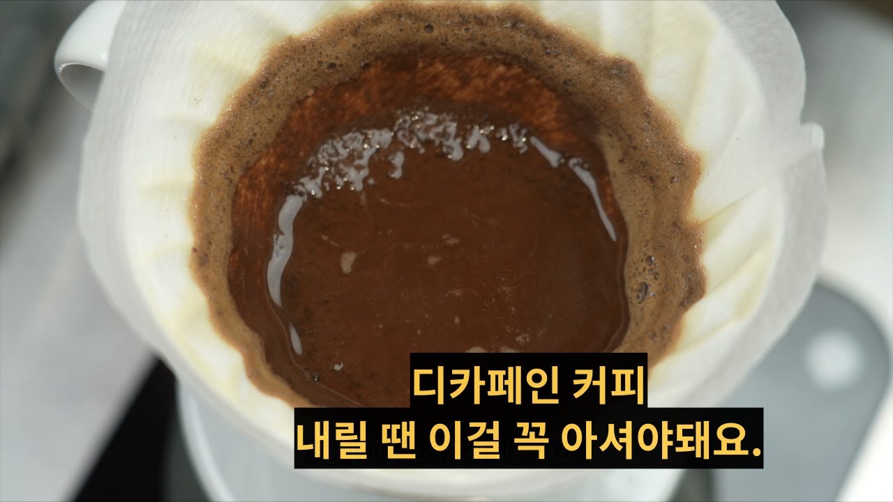 디카페인 드립커피 내리는 노하우 - 추출Tip @yongcham