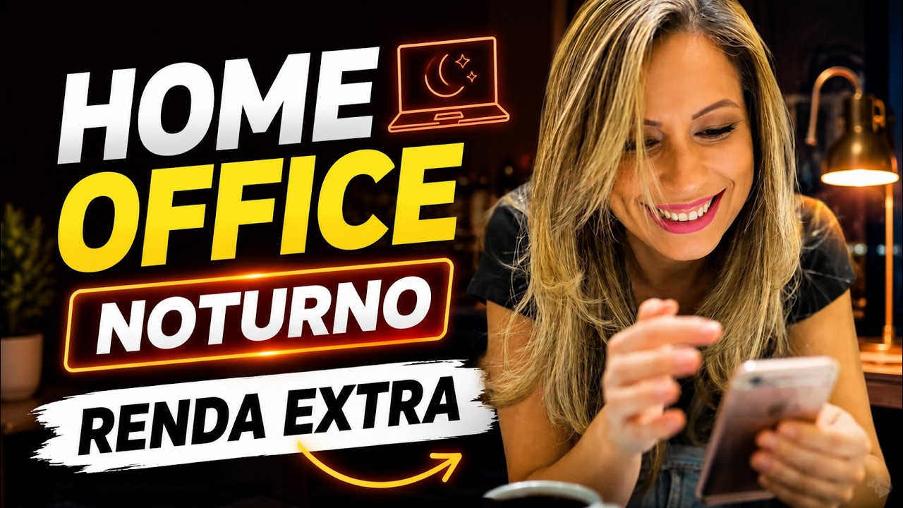 Como Ganhar dinheiro &agrave; noite em casa sem experi&ecirc;ncia (Home Office Noturno)!