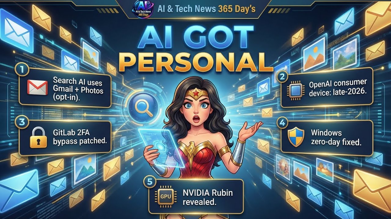Google AI Mode Goes Personal + Windows Zero-Day FIXED #Google #CyberSecurity  #TechNews #viralupdate