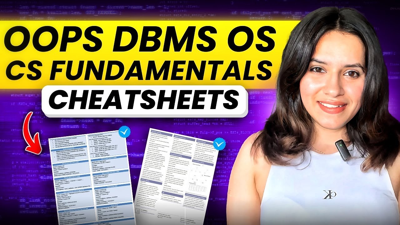 Ultimate CheatSheet for CS Fundamentals | OOPS, DBMS, OS