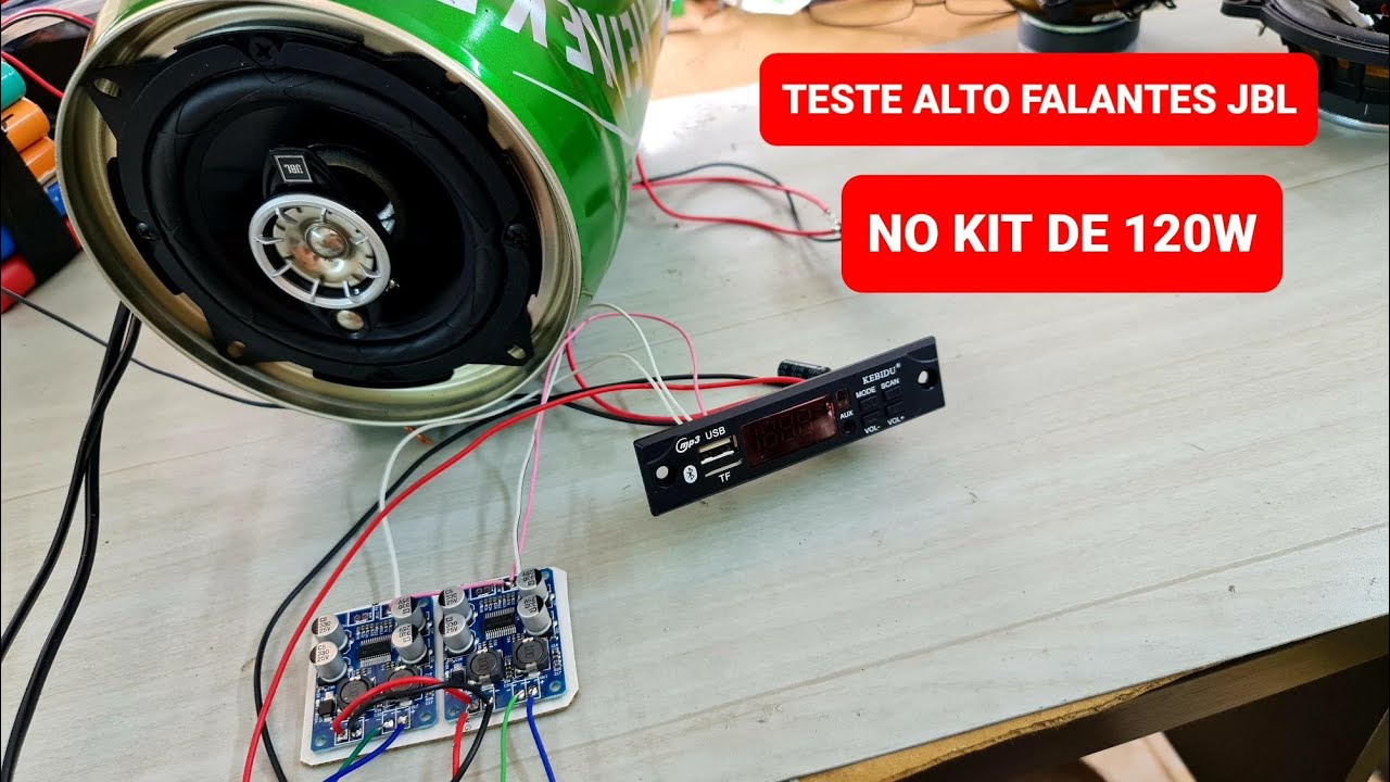 TESTE DOS ALTO FALANTES JBL NO KIT DE 120W