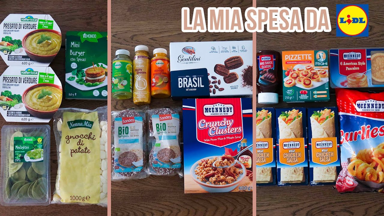 LA MIA SPESA PER 3 PERSONE DA LIDL DURANTE LA SETTIMANA AMERICANA!! 🛒🇺🇸