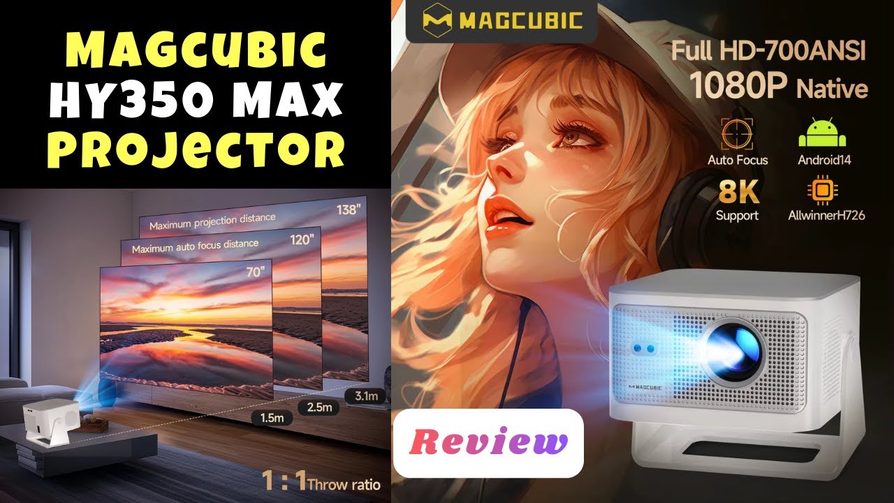 Magcubic HY350 Max Projector Review | Android 14 Projector
