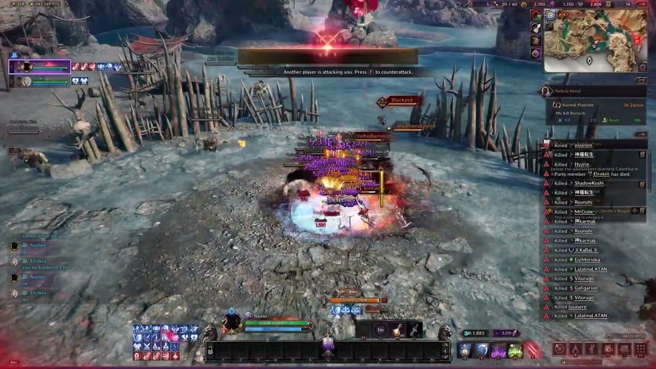 Nasher - SnS/Spear - PvP Nebula 100 kills - ft Elrokiii