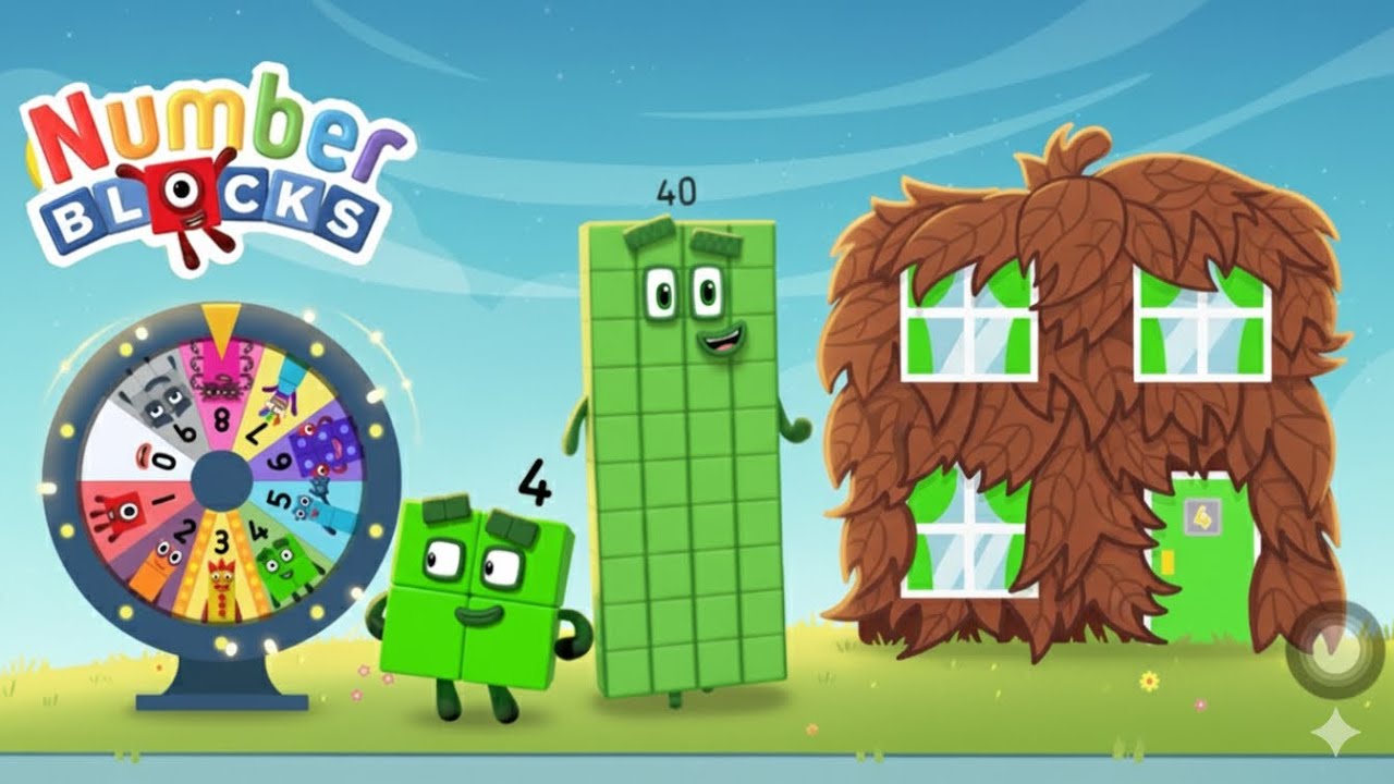 NUMBERBLOCKS : LEARN TRACE & ADD NUMBER 40 | COUNT & MATCH NUMBERS CARD | KID MATH EDUCATION