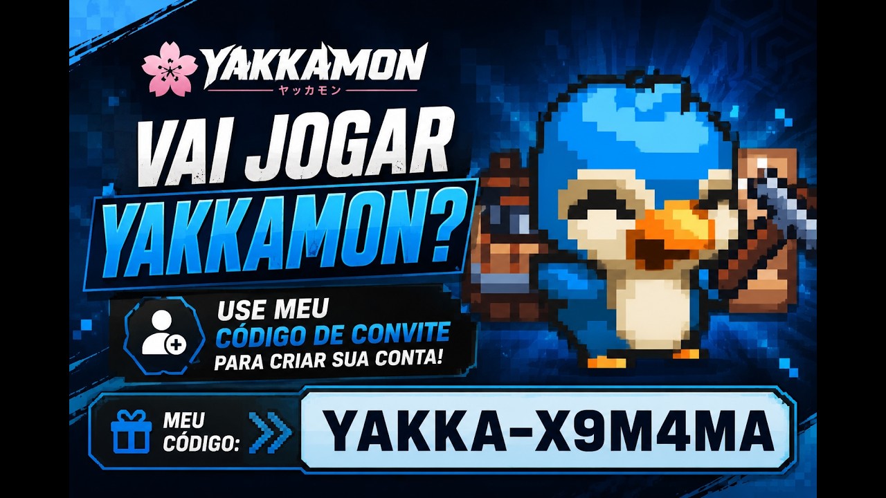 🎁 Vai Jogar Yakkamon? Use Meu C&oacute;digo de Convite para Criar Sua Conta!