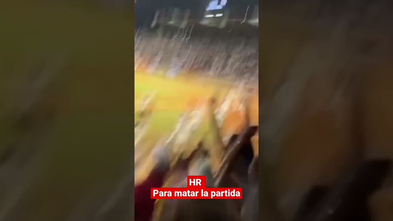 HR final del beisbol venezolano, Leones del Caracas campeones vs Tiburones de la Guaira 2023. #lvbp